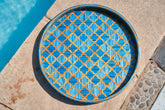 Modern Arabesque Blue & Gold - Rofoof- The Mob Collective